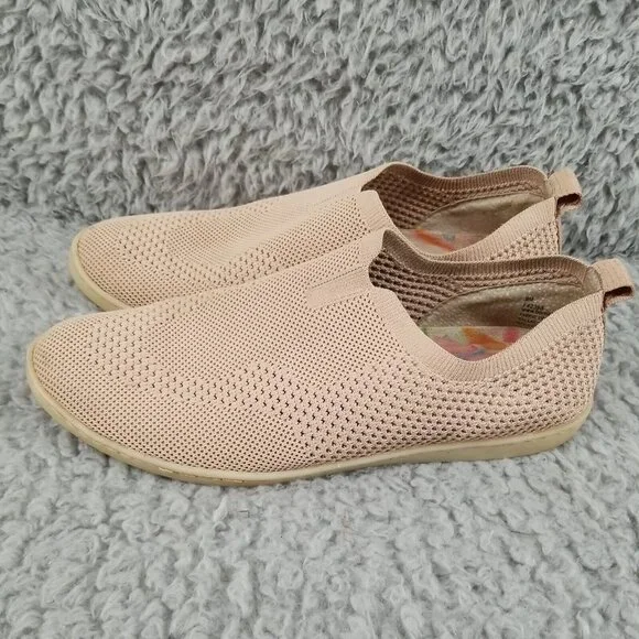 Born Shoes Womens 9 Antero TanKnit Slip On Perforated Mesh Sneakers *Read* - Picture 1 of 9